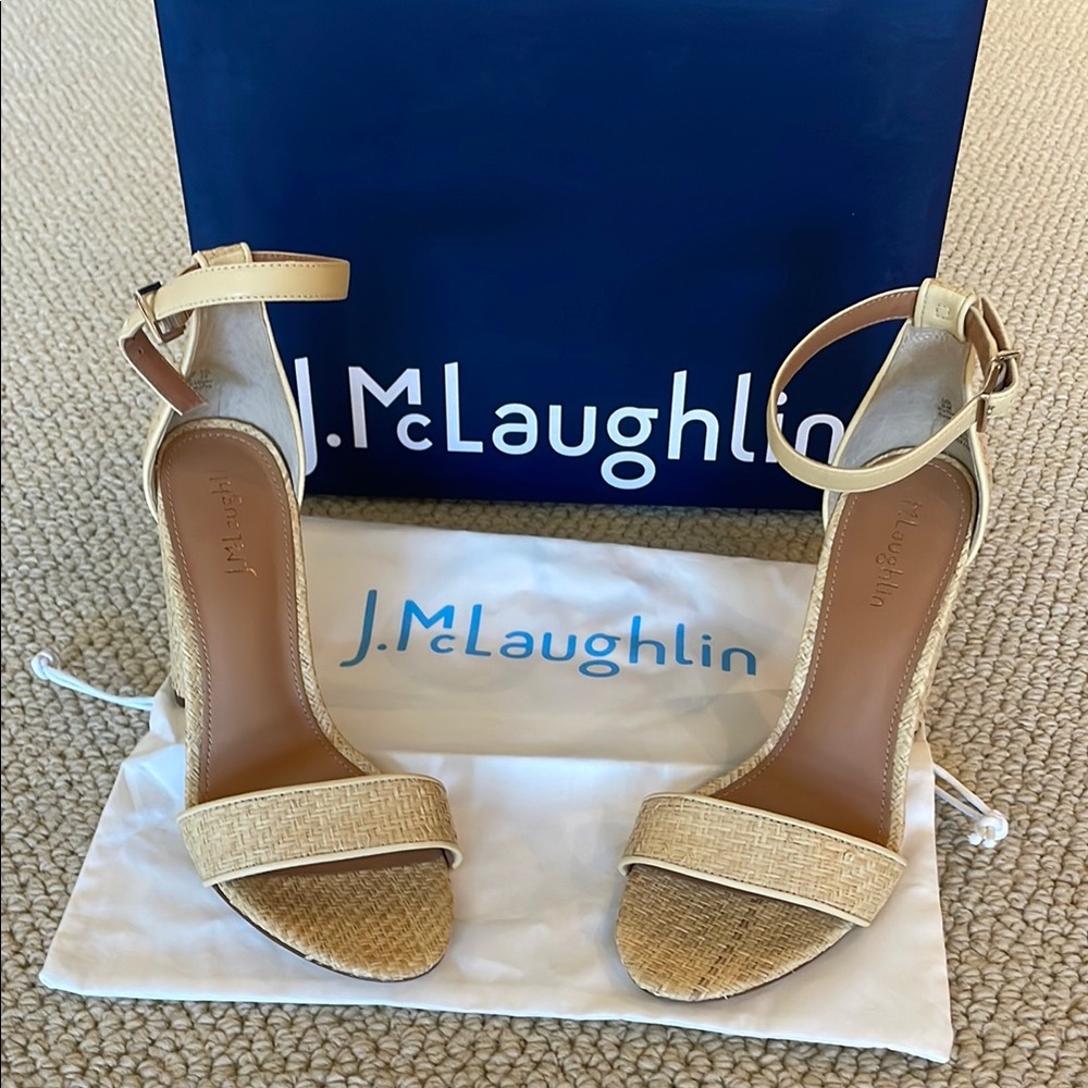 J. McLaughlin Women's Tan Heeled Sandals
NIB